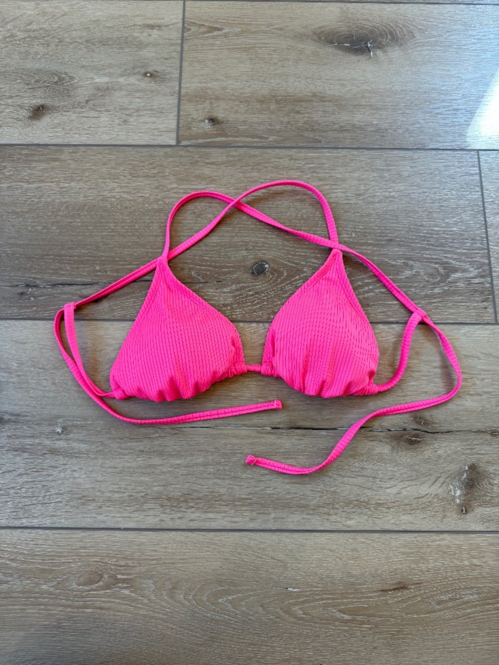 Wild Fable Ribbed Triangle Bikini Top